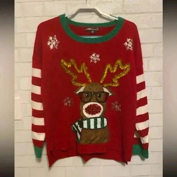 Ugly Christmas Sweater Sweaters - Ugly Christmas holiday sweater size XL